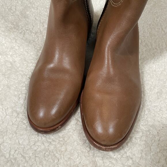 Coach Laguna Riding Boots Leather Knee High Equestrian Brown Flat 6.5 - Picture 5 of 9